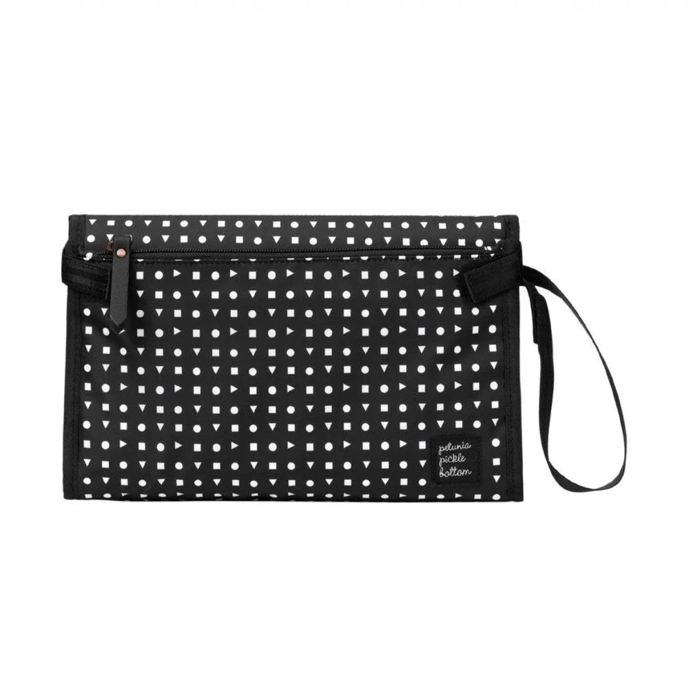 Petunia Pickle Bottom Black‎ Nimble Diaper Clutch/Paci Holder Bundle Neo Geo $85